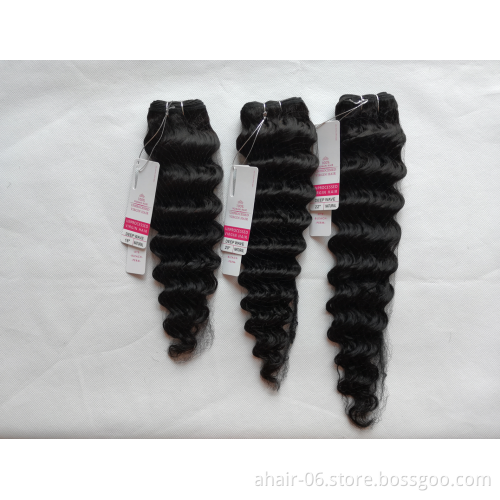Wholesale Deep Wave Brazilian Virgin Curly Mink Hair Bundles